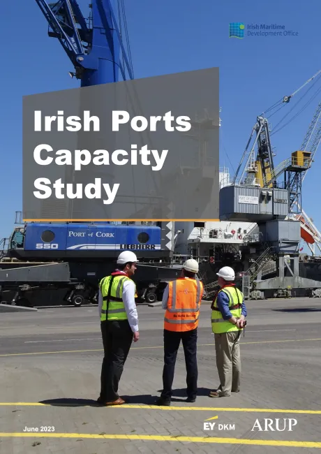 Irish Ports Capacity Study's document cover.