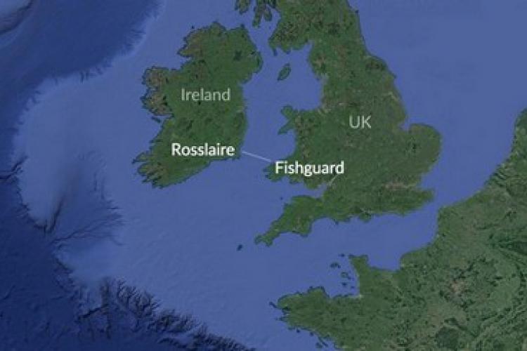 Rosslaire, Fishguard, Wales Route Map